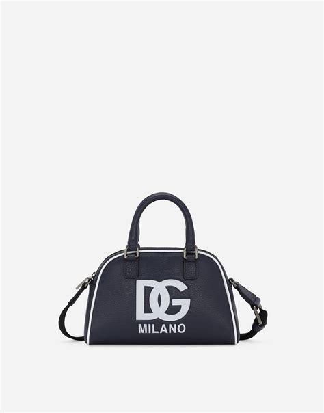 dolce gabbana bowling|Tumbled calfskin bowling bag with DG logo .